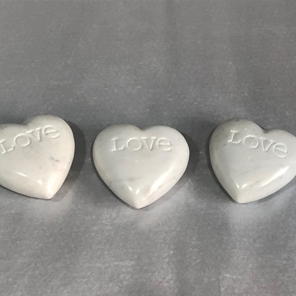 Soapstone Heart Engraved with "LOVE" - Picture 2 of 6